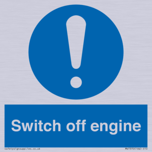 Switch off engine